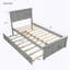 Lit plateforme avec lit gigogne simple-975025690