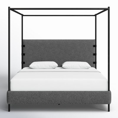 Malo Upholstered Metal Canopy Bed