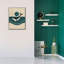Toile épique «White and Green Minimalist Whale Design» par Momart, 18 po x 26 po-106420156