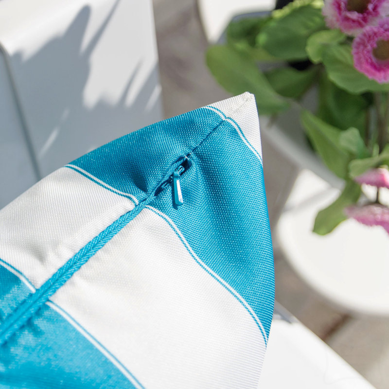 Oreiller à rayures - intérieur et extérieur, Rayures bleues