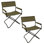Ensemble de 2 chaises de réalisateur pliantes Green