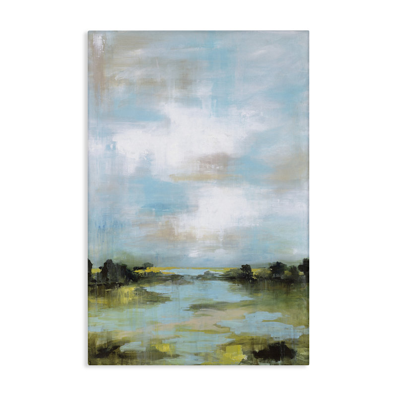 Wasting Time Abstract Landscape Canvas, design by Wani Pasion, 24" H x 16" W
