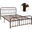 Base de lit en métal avec tête de lit et pied de lit Palmquist Vintage-1296809045