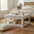Brandarius 31.5" Rustic Cutout Drawer Square Coffee Table with Storage-1513979157