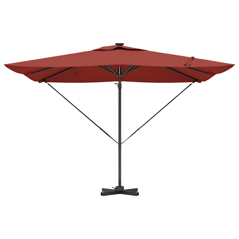 Cantilever Parasol, 270cm H x 285cm W x 285cm D, Red