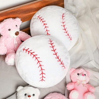 2-pack Baseball Plush Throw Pillows