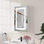 Armoire à miroir encastrée ou à surface 30 po H avec désembueur et tablettes réglables H-1309786625-1309786879