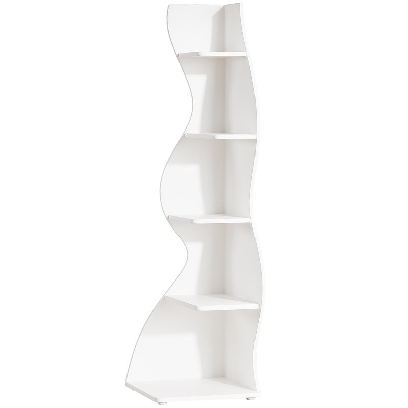 Étagère d'angle et support pour plante à 5 niveaux 69,8 po, Blanc, (5 tablettes) H 70,08 po x l 18,9 po x P 18,9 po
