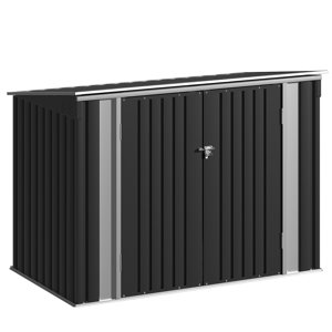 6 ft. W X 3 ft. D Galvanized Steel Horizontal Garage Shed