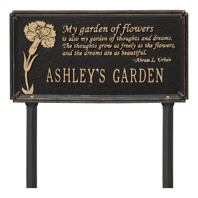 Dianthus Personalized Garden Sign