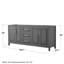 Daria 78.75'' W Double Bathroom Vanity Base-1782221959