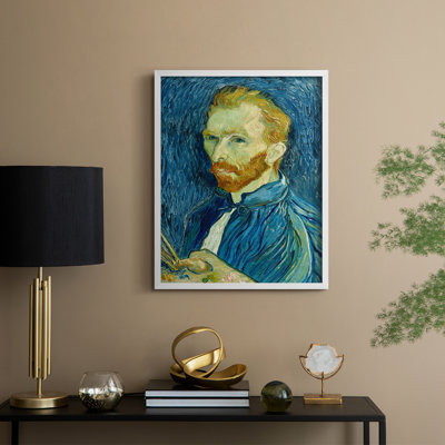 Vintage Portrait Print XXXIV Framed Print - Solid Wood