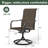 6-person Round Dining Set With Swivel Chairs-671513969