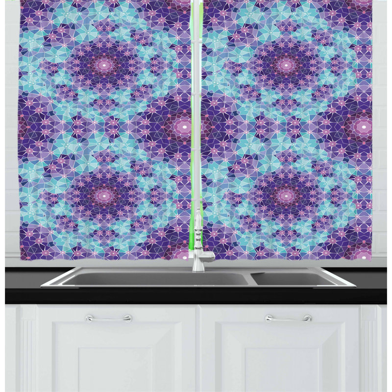 No Theme Pointed Kitchen Curtain