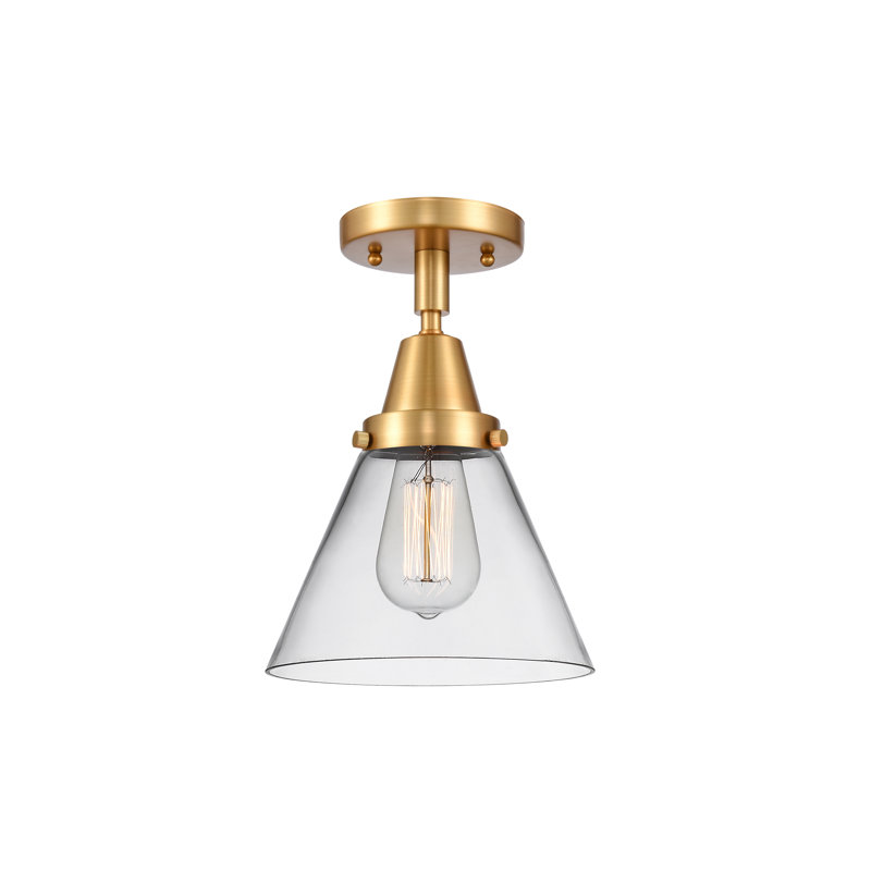 Plafonnier en verre, Ampoule non incluse, Oui, Or satiné