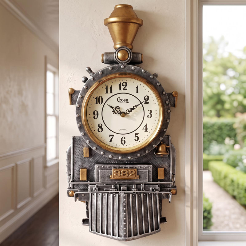 Horloge murale Locomotive Train