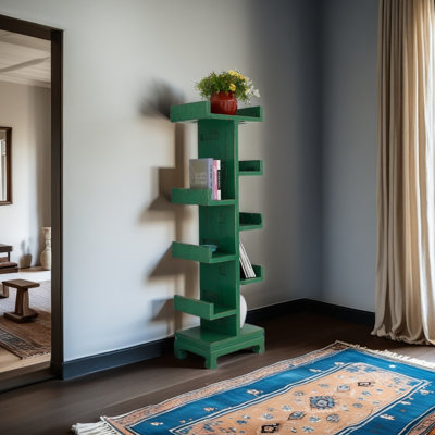 Bibliothèque créative en forme d'arbre