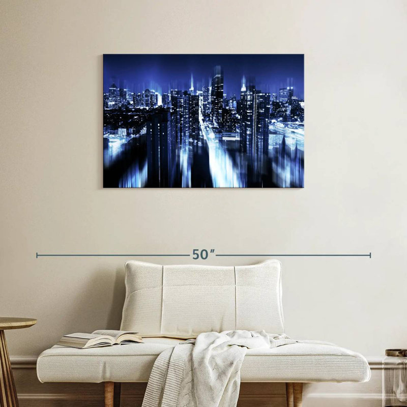 Rorry Blue Night Manhattan, 24" H x 36" W