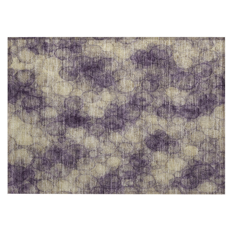 Machine Washable Indoor/Outdoor Lipman ACN2424 Abstract Rug, Rectangle 1'8" x 2'6"