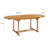 Quadrello 6 - Person Teak Wood Patio Dining Set with Extendable Oval Table