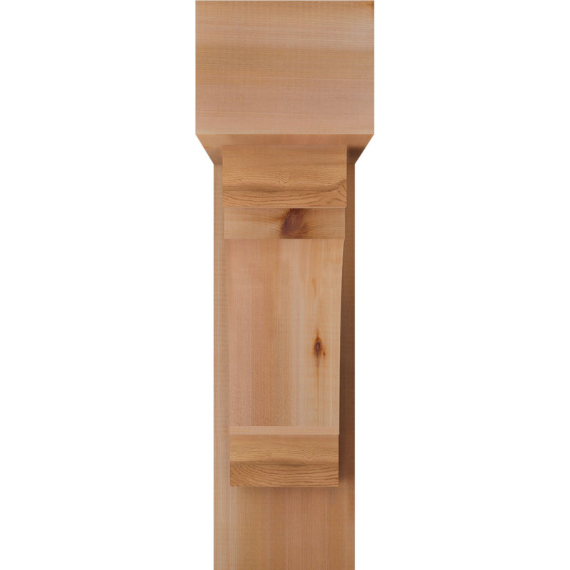 Support Merced Block avec support décalé, 30 x 26, Cèdre rouge occidental de l 8 po (scié brut)