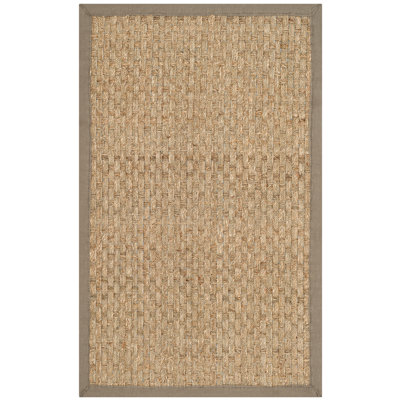 Lasone Natural Gray Seagrass Rug