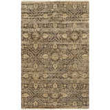 Empress Wool Damask Area Rug in Green