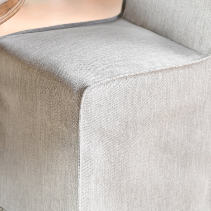 Jordan Upholstered Dining Chair, Polyester Blend Cool Gray