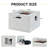 24" Outdoor Square Fire Pit with Rain Cover for Outside Patio-874689903