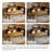 Adden Mid-century Modern Wood Dining Table With Figured Burl Veneer Top, Oak Finish, Curved Edge Design