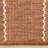 Rahman Collection Rust Orange Striped Indoor/Outdoor Area Rug-257684428