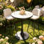 Round Marble Top Metal Base Dining Table