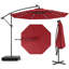 Parasol suspendu pour terrasse, 10 pieds, 32 lumières DEL-195795727