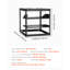 Support de service 10u à cadre ouvert, 23 po de profondeur, robuste et, fixé au mur ou au sol, tablettes ventilées pour structure de circulation d'air, refroidissement