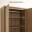 70.86'' H Bohemian - Inspired Rattan Armoire With Adjustable Shelves, Multi - Functional Storage Cabinet With 2-Door And 2-Drawer-1968716861
