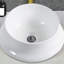 Lavabo de salle de bain vasque en céramique blanche