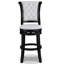 Tabourets à hauteur de comptoir de style moderne, 2 chaises de pub pivotantes avec repose-pieds et 2 tabourets rembourrés