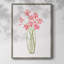 Reproduction encadrée entrelacée Bouquet II - bois massif 45404-1187608429
