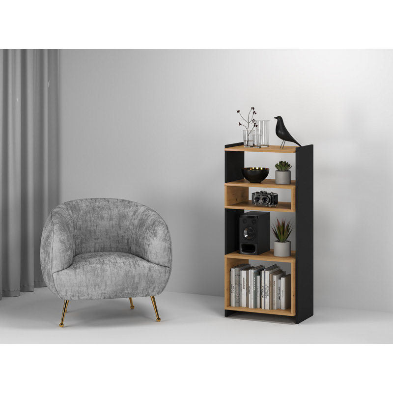 Neera 122cm H Standard Bookcase, 122"H x 55"W x 40"D