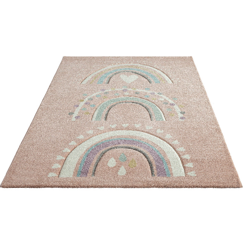 Power Loom Rose Rug, Rectangle 80 x 150cm