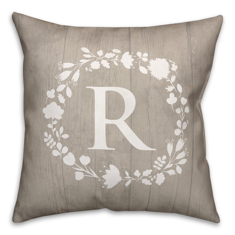 Reversible Throw Pillow, R