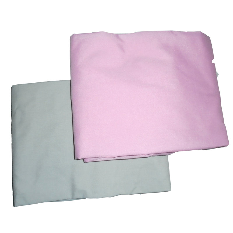 Drap-housse pour lit de bébé Mcintire, Gris / Rose