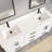Houston White 72" W x 22" D Double Sink Bathroom Vanity with Power Bar & Drawer Organizer, Diamond Quartz Top, Undermount Ceramic Sink, Solid Birch Hardwood, Pre-Assembled-254775590-227350725
