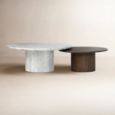 Brennan 34" Genuine Marble Coffee Table