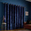 Crushed Velvet Eyelet Sheer Curtains-134842746-134842749
