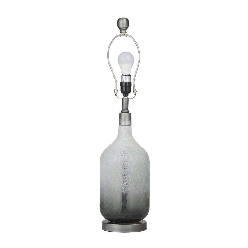 Ensemble de 2 lampes de table Tiaunna, gris, H 28 po x l 15 po x P 15 po