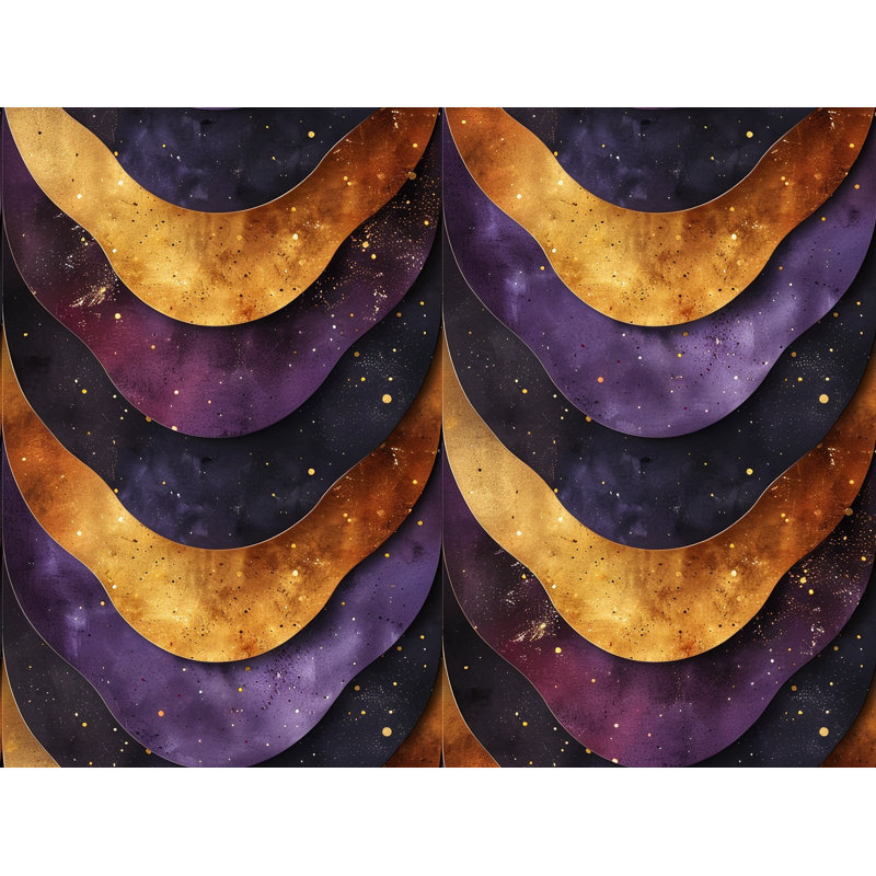 Waves Abstract Bathroom Machine Printed Duvet Cover, Queen Duvet Cover