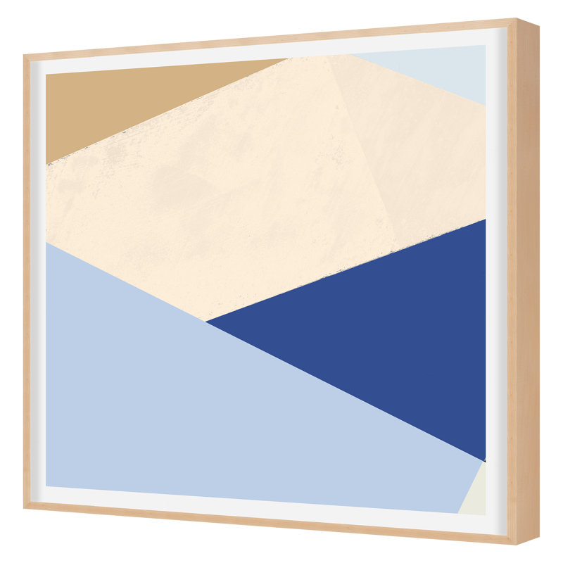 Blue Colorblock 3 Print by Goderwis, Kyle