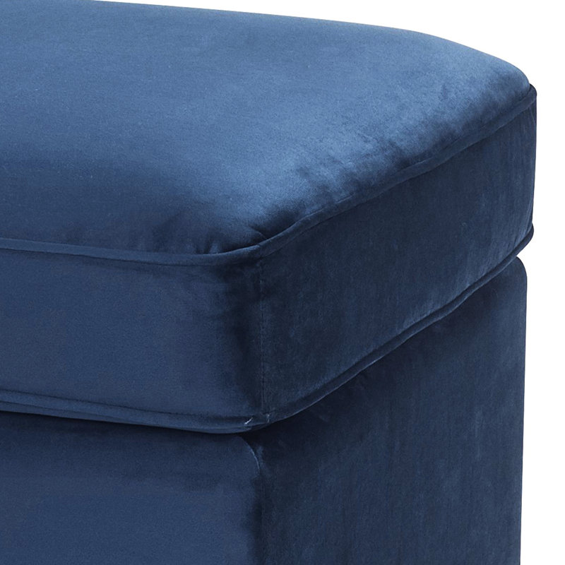 Tissu bleu avec construction - offre une longue durée de vie confortable avec ressorts ensachés procurant une expérience d'assise confortable