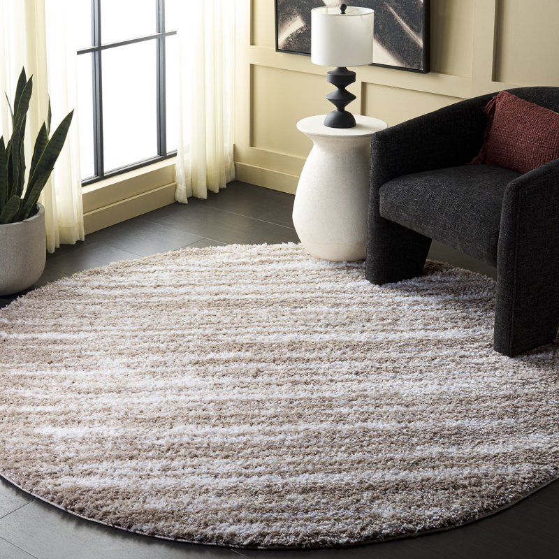 Atlantis Shag 104 Performance Abstract Rug, 6'-7" X 6'-7" Round